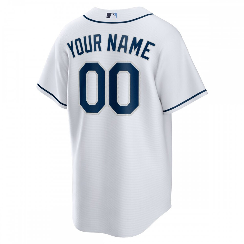 Tampa Bay Rays Youth Home Replica Custom Jersey - White-Pro Kit Vault | Brand New 26/27 Sports Jerseys